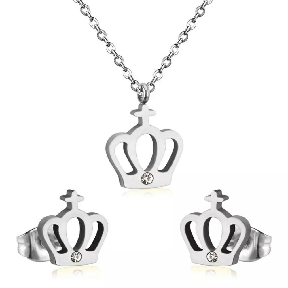 Crown Jewelry 👑 Set - Stainless Steel